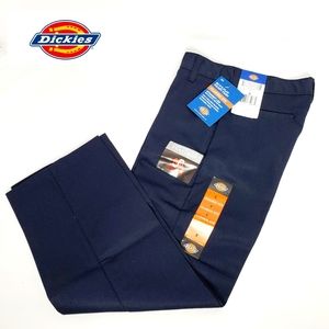 Dickies Boys' Classic Fit Straight Leg Flat Front Pants